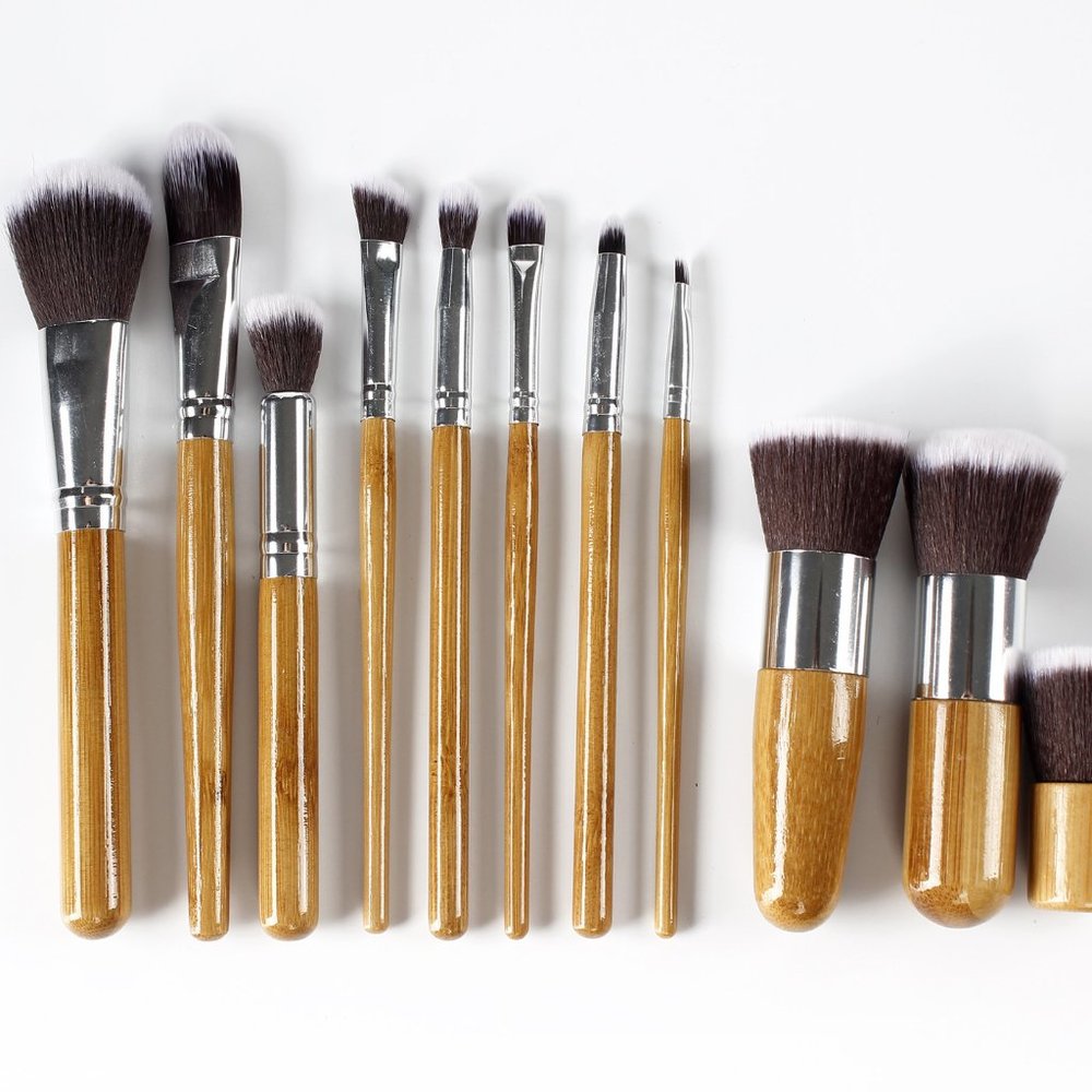 💗HP💗  Bamboo Pro Makeup Brush Set with Bag - Picture 7 of 9